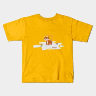 Catch me of you can cat and mice Kids T-Shirt